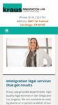 Mobile Screenshot of krausimmigrationlaw.com